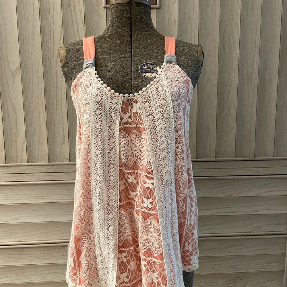 Free People Inspired Baby Doll Lace Tank